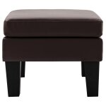 Vidaxl repose - pied marron similicuir