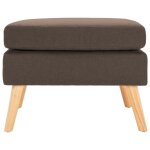 Vidaxl repose - pied marron tissu