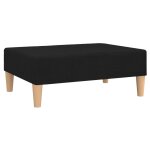 Vidaxl repose - pied noir 78x56x32 cm tissu