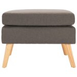 Vidaxl repose - pied taupe tissu