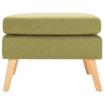 Vidaxl repose - pied vert tissu