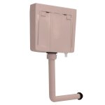 Vidaxl rservoir de toilette 3 / 6 l saumon