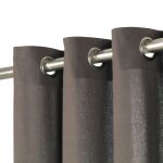 Vidaxl rideaux avec anneaux en mtal 2 pcs coton 140x225 cm anthracite