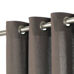 Vidaxl rideaux avec anneaux en mtal 2 pcs coton 140x245 cm anthracite
