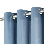 Vidaxl rideaux avec anneaux en mtal 2 pcs coton 140x245 cm bleu