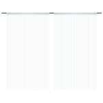 Vidaxl rideau en fils 2 pcs 140 x 250 cm blanc
