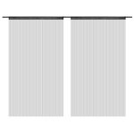 Vidaxl rideau en fils 2 pcs 140 x 250 cm noir