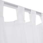 Vidaxl rideau fin blanc 140x225 cm 2 pcs