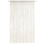 Vidaxl rideau en macram 140x240 cm coton
