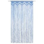 Vidaxl rideau en macramé bleu 140x240 cm coton Vidaxl rideau en macramé bleu 140x240 cm coton