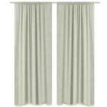 Vidaxl rideau occultant 2 pcs double couche 140 x 175 cm crème Vidaxl rideau occultant 2 pcs double couche 140 x 175 cm crème