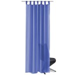 Vidaxl rideau occultant 2 pcs voile 140 x 175 cm bleu royal
