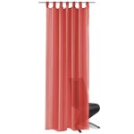 Vidaxl rideau occultant 2 pcs voile 140 x 175 cm rouge