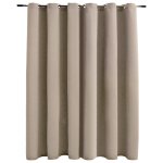 Vidaxl rideau occultant avec anneaux en métal beige 290x245 cm Vidaxl rideau occultant avec anneaux en métal beige 290x245 cm