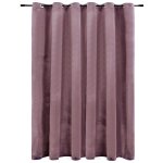 Vidaxl rideau occultant avec anneaux en mtal velours rose 290x245 cm