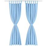 Vidaxl rideau occultant avec boucles 2 pcs 140 x 175 cm turquoise Vidaxl rideau occultant avec boucles 2 pcs 140 x 175 cm turquoise