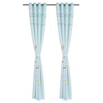 Vidaxl rideau occultant imprimé pour enfants 2 pcs 140 x 240 cm bleu Vidaxl rideau occultant imprimé pour enfants 2 pcs 140 x 240 cm bleu