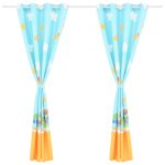 Vidaxl rideau occultant imprim enfants 2 pcs 140x240 cm avions nuages
