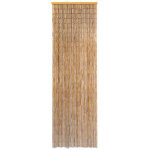 Vidaxl rideau de porte contre insectes bambou 56 x 185 cm