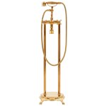 Vidaxl robinet de baignoire sur pied acier inoxydable 99, 5 cm dor