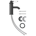Vidaxl robinet de lavabo de salle de bain gris 130x180 mm Vidaxl robinet de lavabo de salle de bain gris 130x180 mm