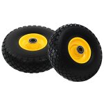 Vidaxl roue de diable 2 pcs pu solide 3. 00 - 4