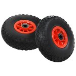 Vidaxl roue de diable 4 pcs pu solide 3. 00 - 4 (260 x 85 mm)