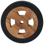 Vidaxl roues de rechange pour transat 2 pcs bois de teck solide