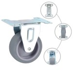 Vidaxl roulettes fixes 4 pcs 75 mm