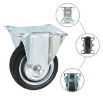 Vidaxl roulettes fixes 4 pcs 75 mm