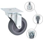 Vidaxl roulettes pivotantes 4 pcs 75 mm