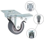 Vidaxl roulettes pivotantes avec frein double 4 pcs 50 mm