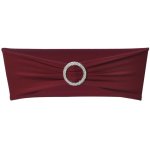 Vidaxl ruban dcoratif lastique avec boucle de chaise 25 pcs bordeaux
