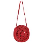 Vidaxl sac à bandoulière rond rouge rouille jute fait à la main creux Vidaxl sac à bandoulière rond rouge rouille jute fait à la main creux