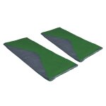 Vidaxl sacs de couchage type enveloppe 2 pcs vert 1 100 g 10c