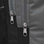 Vidaxl sac  dos d'cole 40 l noir et gris