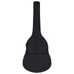 Vidaxl sac de guitare classique 3 / 4 noir 99, 5x36, 5 cm tissu