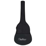 Vidaxl sac de guitare classique 4 / 4 noir 102x36, 5 cm tissu