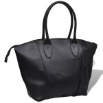 Vidaxl sac  main carr noir