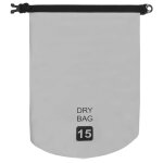 Vidaxl sac sec gris 15 l pvc