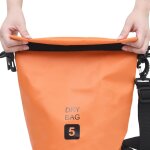 Vidaxl sac sec orange 5 l pvc