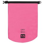 Vidaxl sac sec rose 15 l pvc