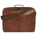 Vidaxl sac de week - end cuir vritable marron