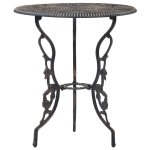 Vidaxl salon de bistro 3 pcs aluminium coul