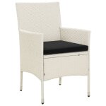Vidaxl salon d'extérieur 5 pcs avec coussins résine tressée blanc Vidaxl salon d'extérieur 5 pcs avec coussins résine tressée blanc