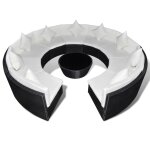 Vidaxl salon de jardin 10 pcs avec coussins rsine tresse noir