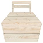 Vidaxl salon de jardin 2 pcs bois d'pica imprgn
