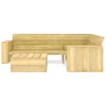 Vidaxl salon de jardin 2 pcs bois de pin imprgn