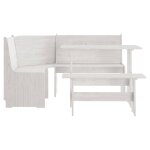 Vidaxl salon de jardin 3 pcs blanc bois de pin massif Vidaxl salon de jardin 3 pcs blanc bois de pin massif