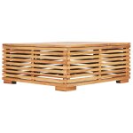 Vidaxl salon de jardin 5 pcs avec coussins bois de teck solide